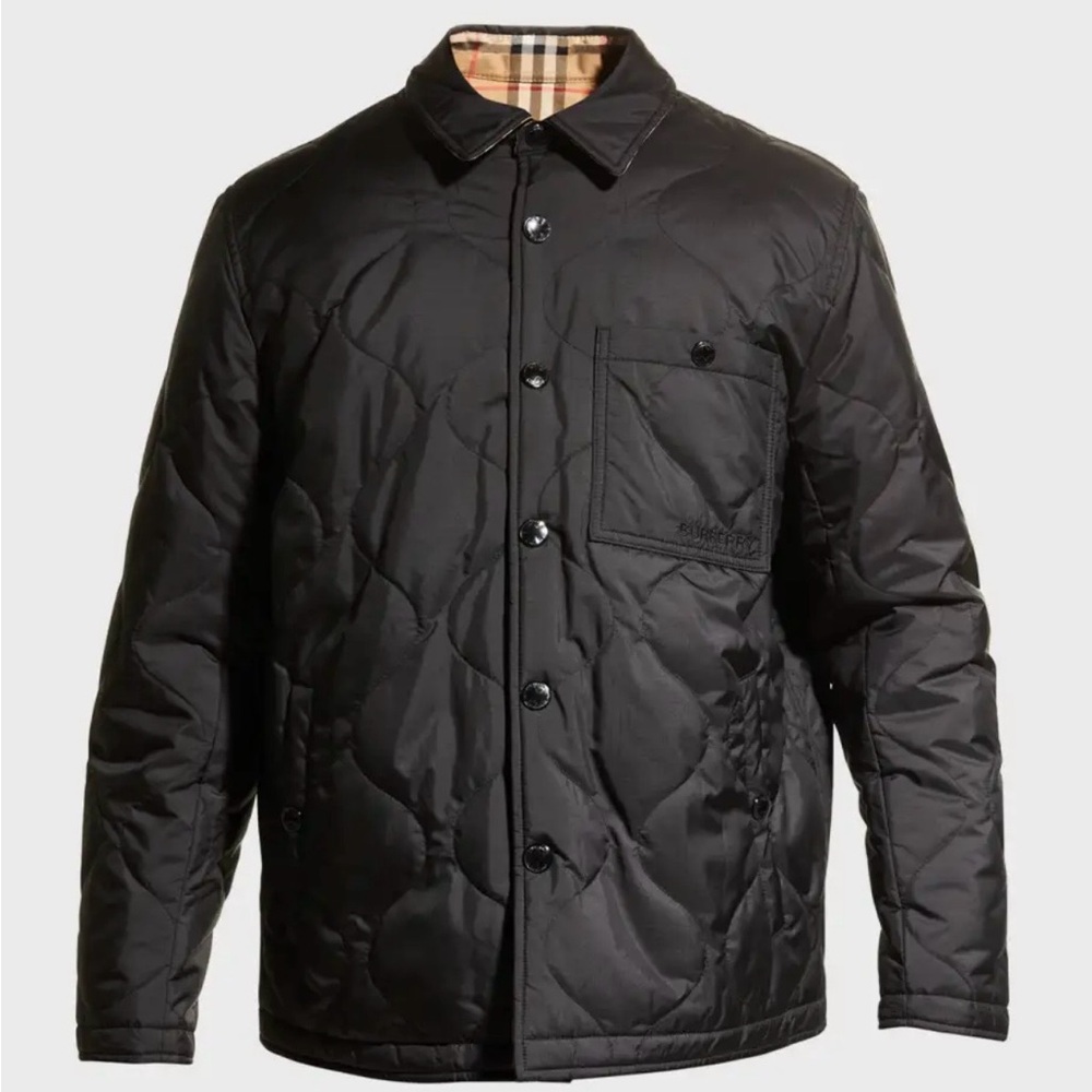 NWOT Burberry Francis Mens reversible quilted overshirt